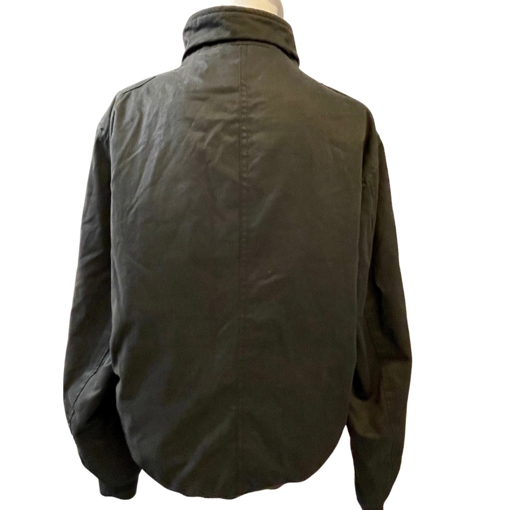 H&M Men's Black Smooth Bomber Jacket 40R Full Zip Pockets Stand Collar - Picture 7 of 15